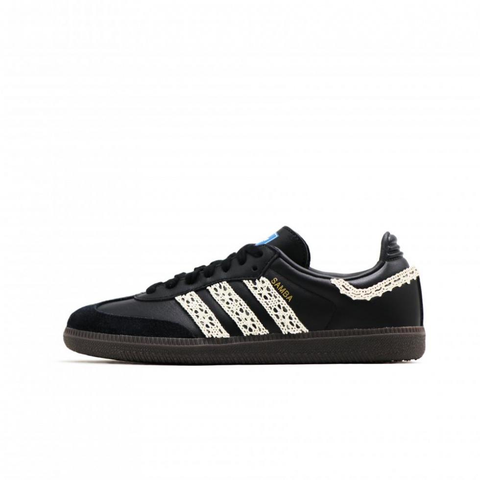 Adidas Originals Samba Anti-Slip And Wear-Resistant Lightweight Low-Top Skateboard Shoes Unisex Black White