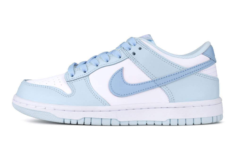 Nike Dunk Slip-Resistant Breathable Low-Top Skateboard Shoes GS Blue White