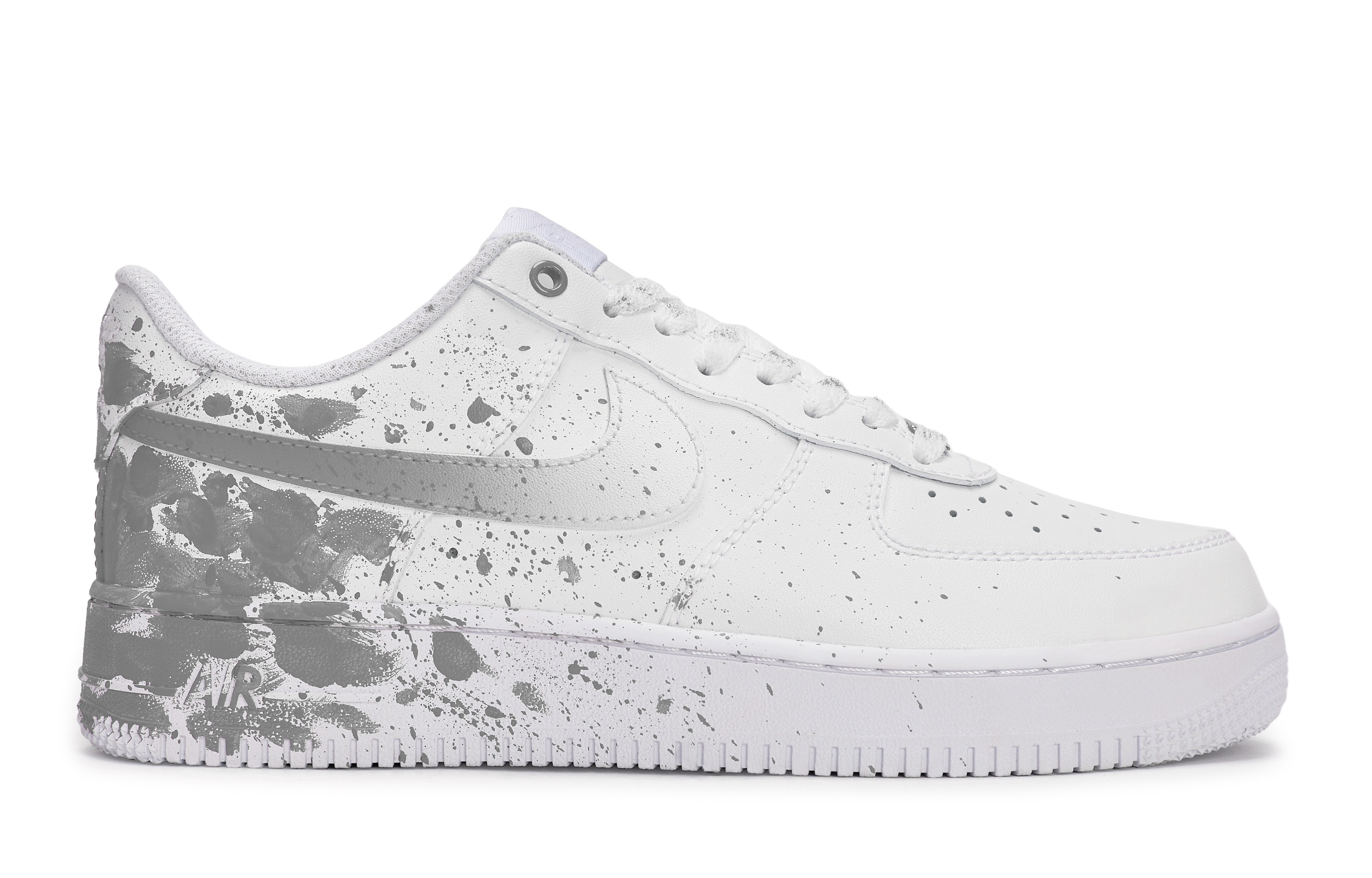 Nike Air Force 1 Anti-Slip Wear-Resistant Low-Top Skateboard Shoes Unisex White Gray купить в интернет-магазине Yoocart с быстрой доставкой по России.