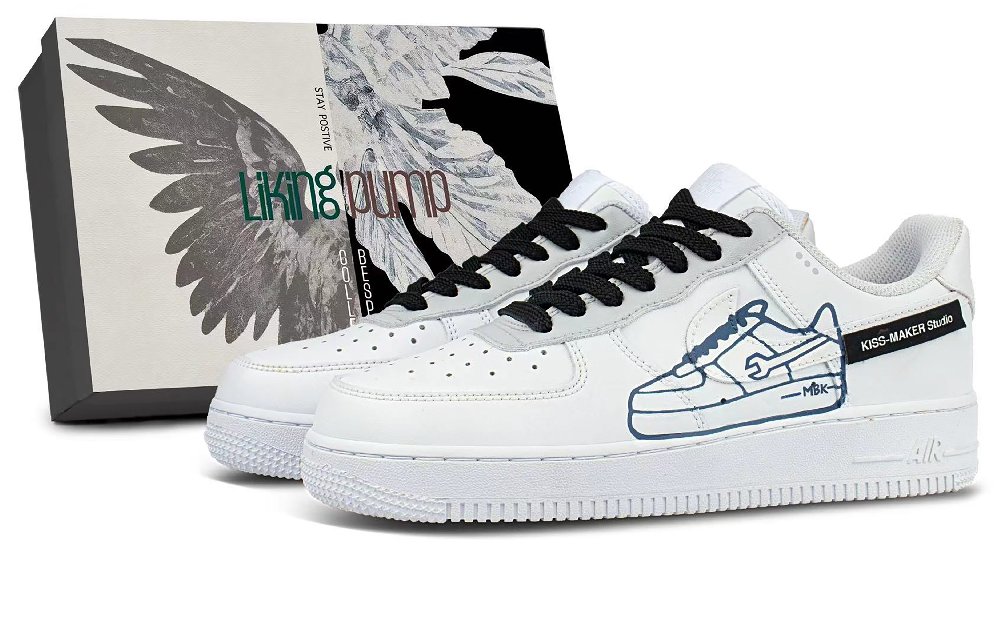 Nike Air Force 1 Abrasion Resistant Low Top Skateboard Shoes Unisex White