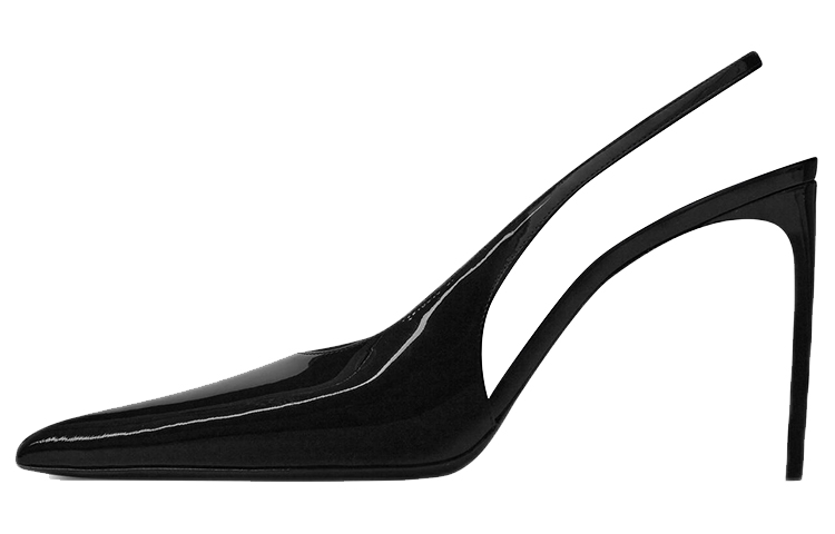 SAINT LAURENT Pulp 90 Slim Heel High Heels 9cm Women's Black
