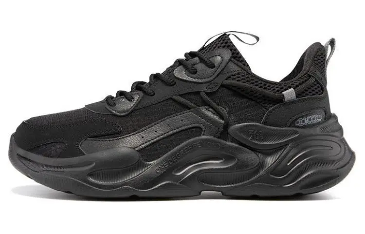361° Anti-Slip Wear-Resistant Low-Top Casual Shoes Men's Black Gray