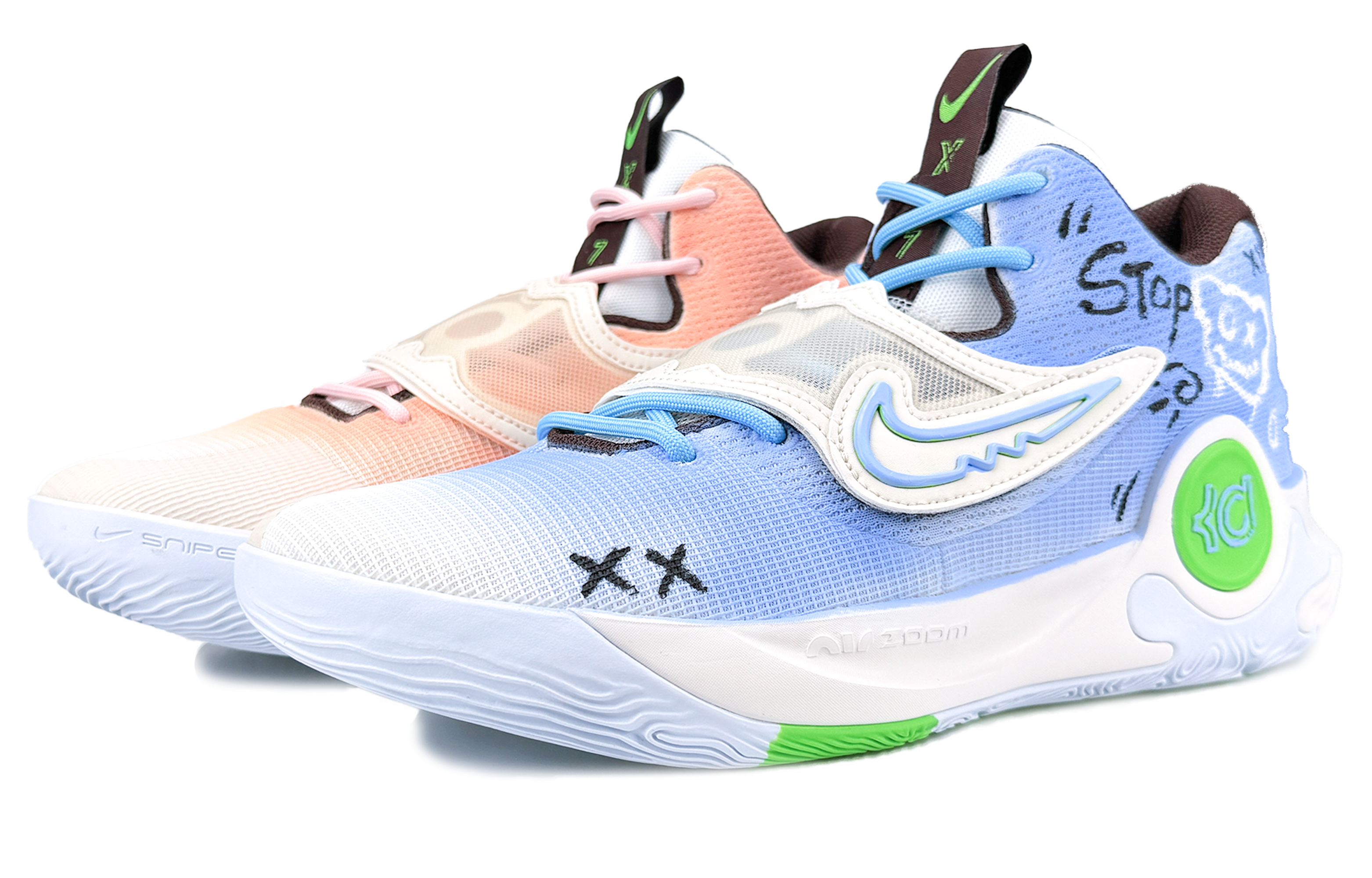Nike KD Trey 5 X Abrasion Resistant Low Top Basketball Shoes Men's Blue Pink купить в интернет-магазине Yoocart с быстрой доставкой по России.