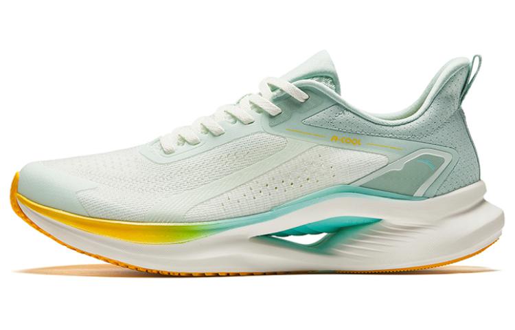 Anta Cushioning, Slip Resistant, Breathable, Lightweight Low Top Running Shoes Men's Turquoise