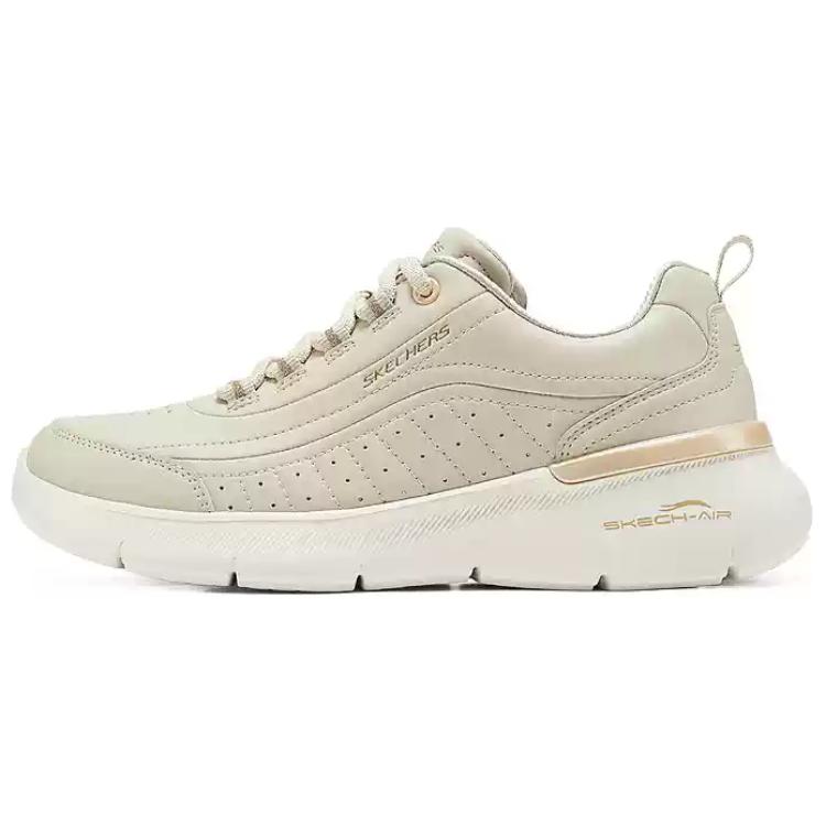 Skechers Sport Abrasion Resistant Low Top Casual Shoes Women's Beige Gold