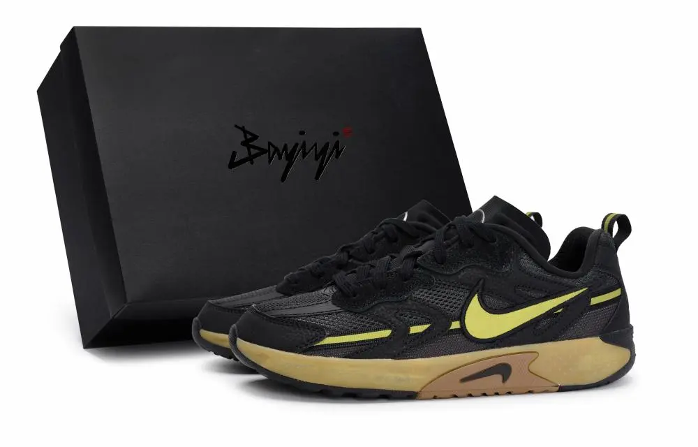 Nike Jam Series Anti-Slip Wear-Resistant Low-Top Casual Shoes Women's Black-yellow-brown