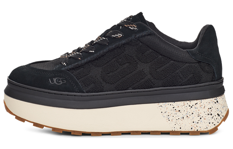 UGG Marin Lace Logo Sneaker 'Black' Women's