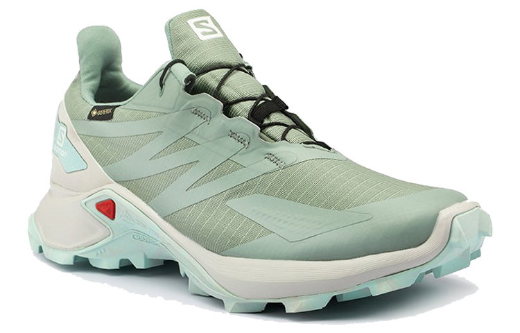 SALOMON Supercross Running Shoes Women's Low-Top Turquoise Green