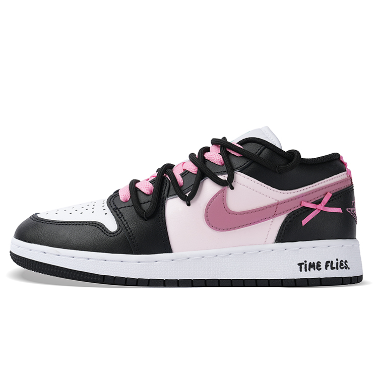 Jordan Air Jordan 1 Low Top Vintage Basketball Shoes GS Black Pink купить в интернет-магазине Yoocart с быстрой доставкой по России.
