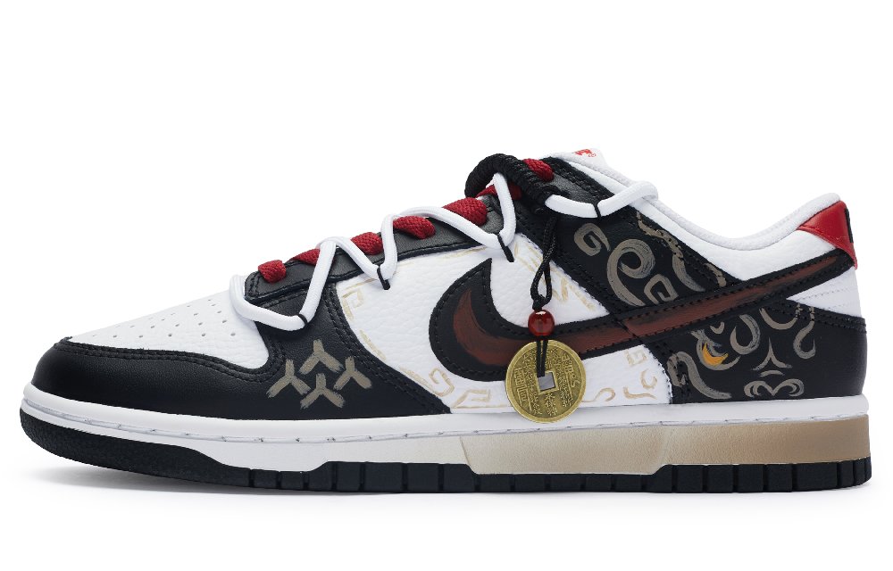 Nike Dunk Skateboard Shoes Men Low-Top White/Red
