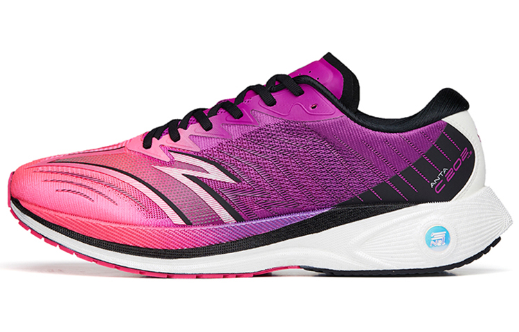 Anta C202 4.0 Cushioning Anti-Slip And Wear-Resistant Low-Top Nitrogen Technology Running Shoes Men's Purple Black Red