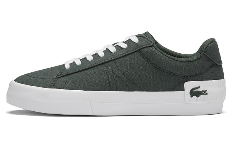 LACOSTE Low Top Skateboard Shoes Men's Green White