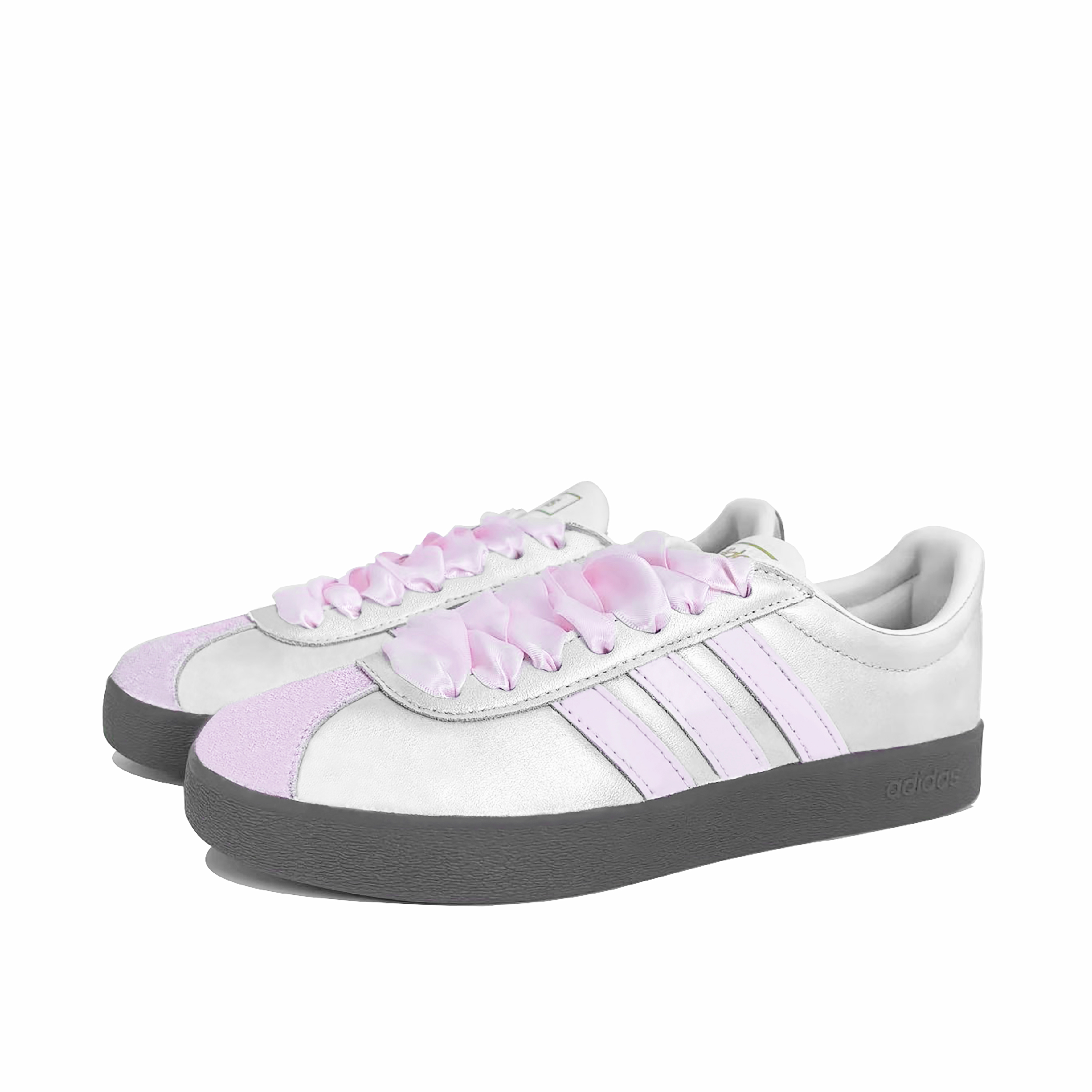 Adidas Neo VL Court 2.0 Galaxy Pink Spiral Lightweight Low Top Skateboard Shoes Unisex Silver Pink купить в интернет-магазине Yoocart с быстрой доставкой по России.