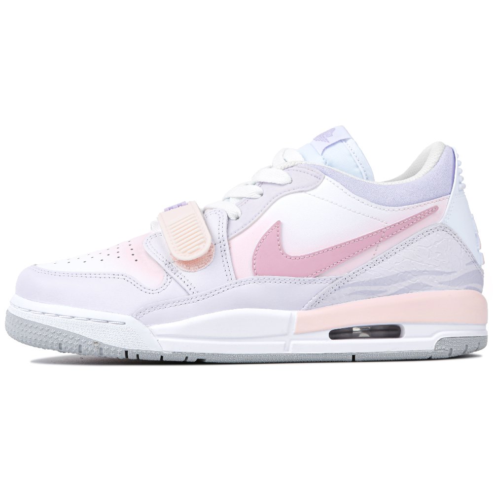 JORDAN Legacy 312 Vintage Basketball Shoes Women's Low Top White/Pink/Purple