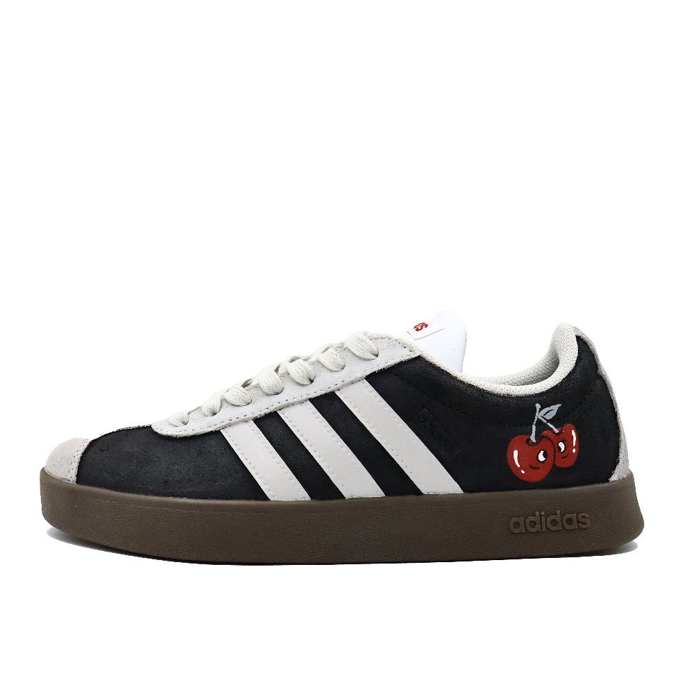 Adidas Neo Warm Slip-Resistant Low-Top Skateboard Shoes Unisex Black White Red