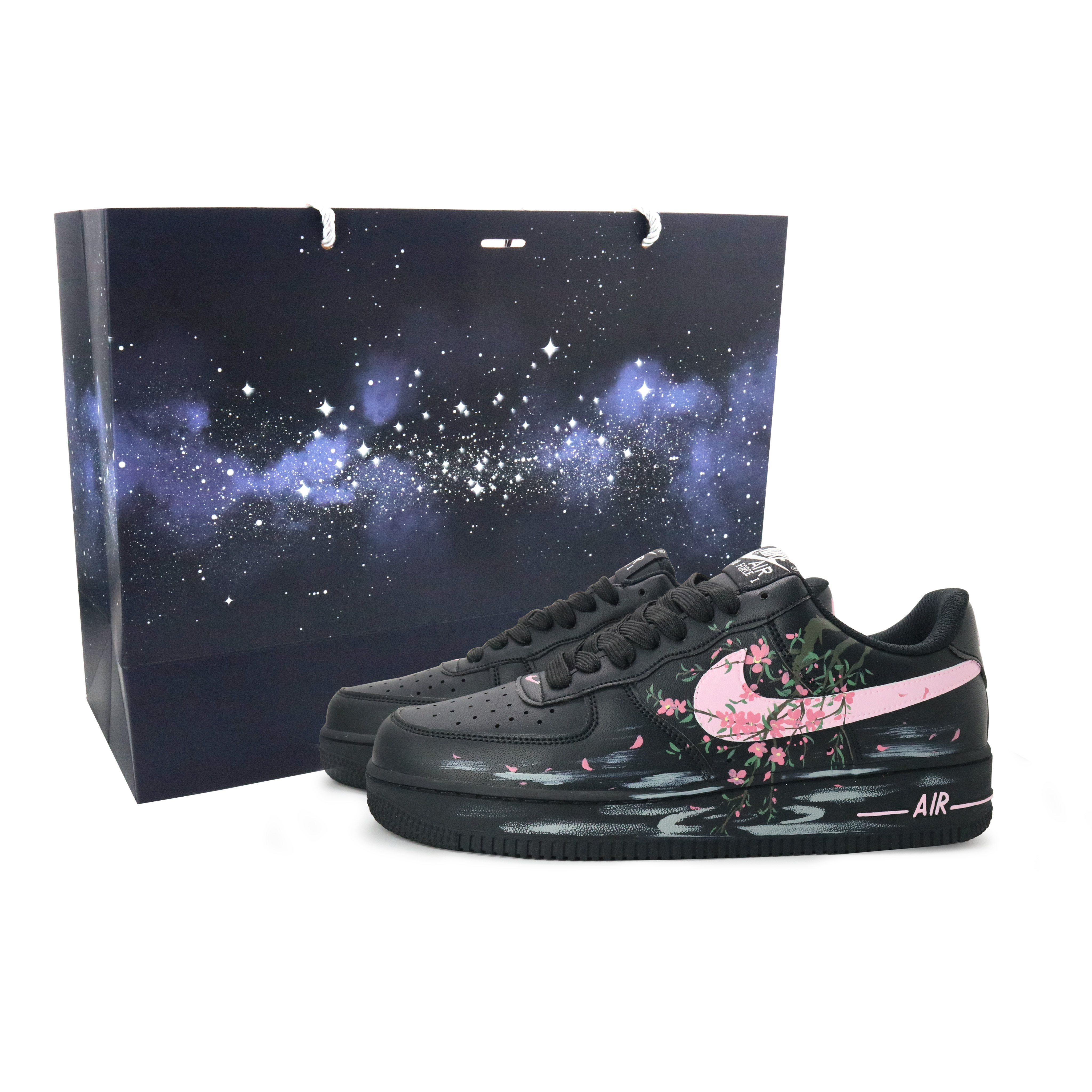 Nike Air Force 1 Skateboard Shoes Men's Low top Plum Pink/Brown