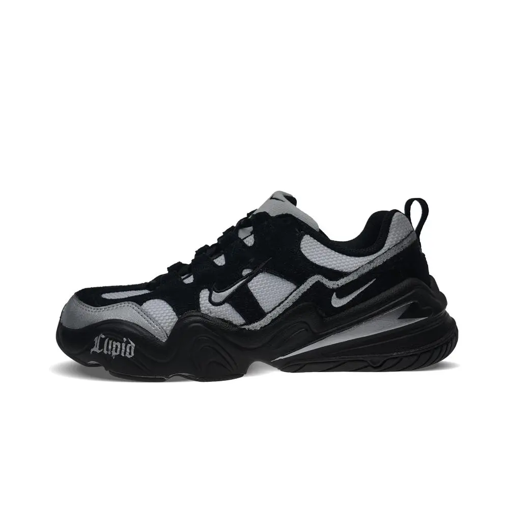 Nike Tech Hera Height Increasing Lightweight Low top Casual Shoes Unisex Black Silver
