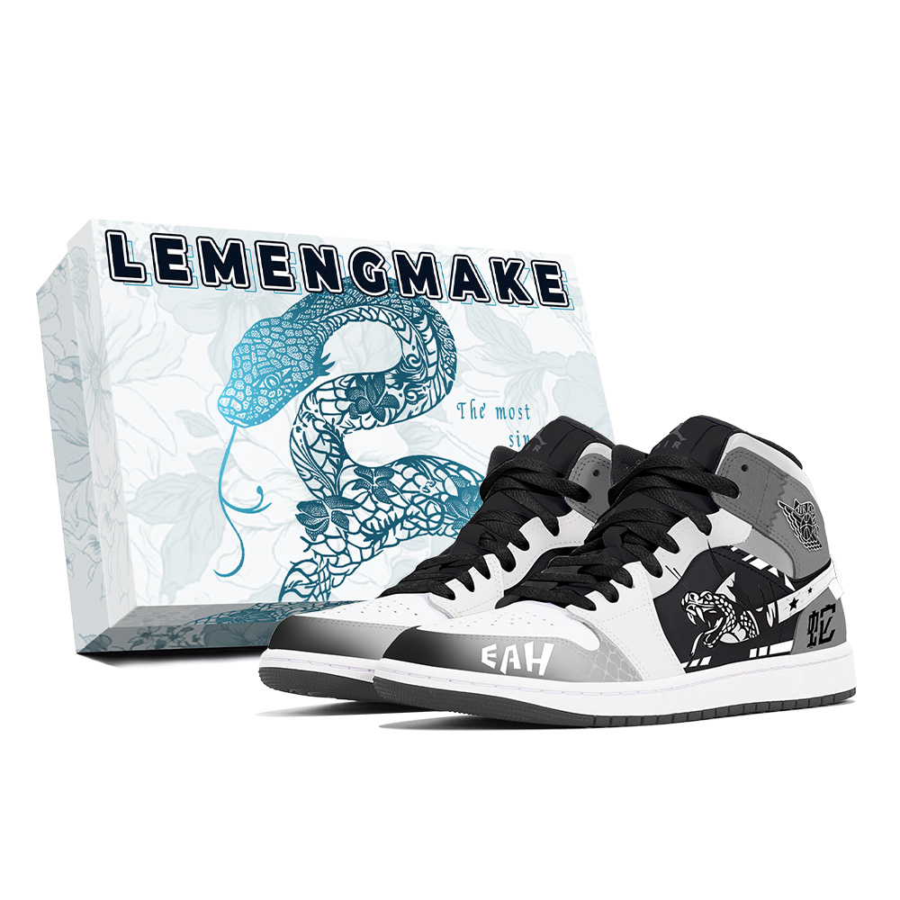 Jordan Air Jordan 1 Abrasion-Resistant Mid-Top Vintage Basketball Shoes Unisex Gray