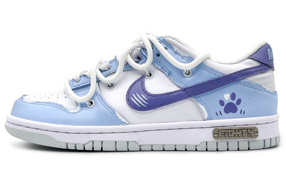 Nike Dunk 'Pure Platinum' Anti-Slip Wear-Resistant Low-Top Skateboard Shoes Men's Blue Purple
