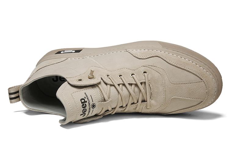 Jeep Low-Top Skateboard Shoes Men's Khaki