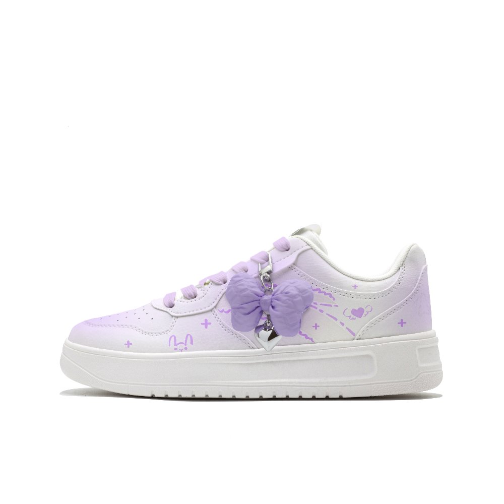 Anta Wear resistant And Lightweight Low Top Skateboard Shoes Women's Purple