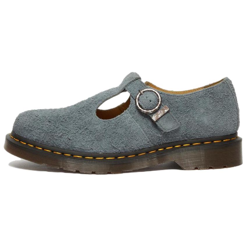 Dr. Martens T Bar Suede Mary Jane 'Washed Denim'
