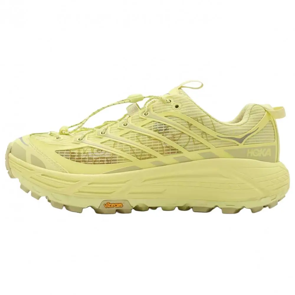 HOKA ONE ONE Mafate Three 2 Abrasion Resistant Low top Casual Running Shoes Unisex Yellow