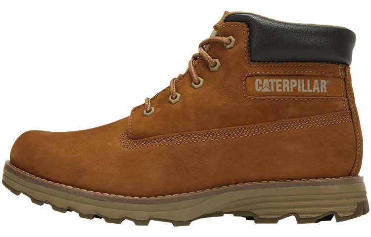 CAT Martin Boots Men Brown Yellow