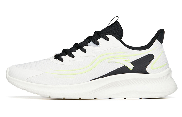 Anta Running Collection Cushioning Abrasion Resistant And Resilient Properties Low Top Running Shoes Men's White Green