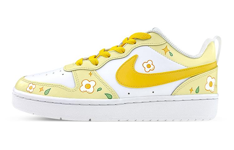 Nike Court Borough Series Skateboard Shoes Women's Low-Top Yellow