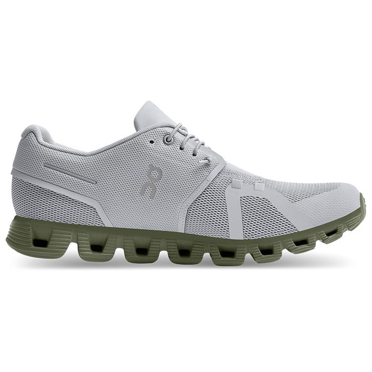 On Running Cloud 5 Glacier Grey Reseda Green