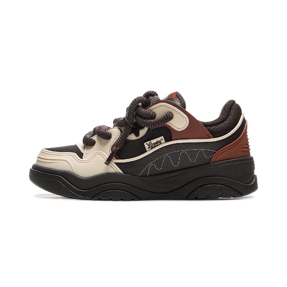 LiNing Low-Top Casual Shoes Men's Beige Brown Black