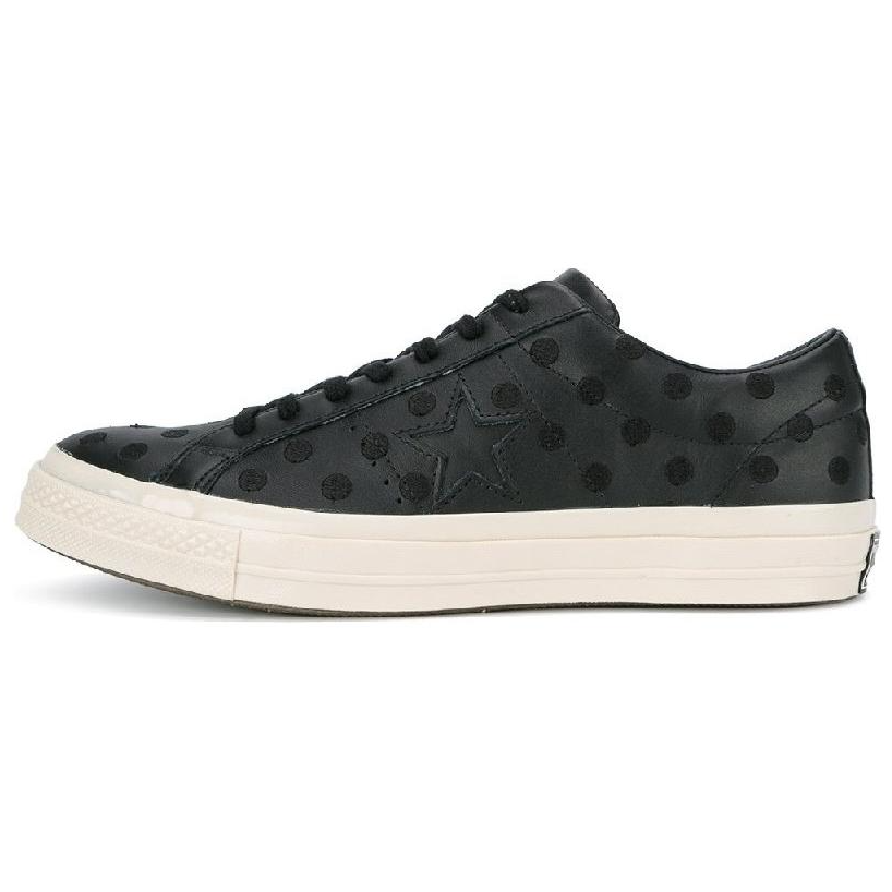 Converse Anti Slip Wear Resistant Low Top Skateboard Shoes Unisex Black