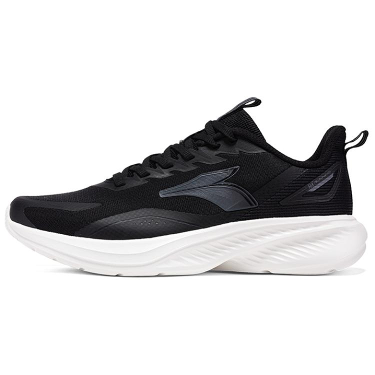 361° Slip Resistant, Abrasion Resistant, Lightweight Low Top Casual Running Shoes Men's Black White