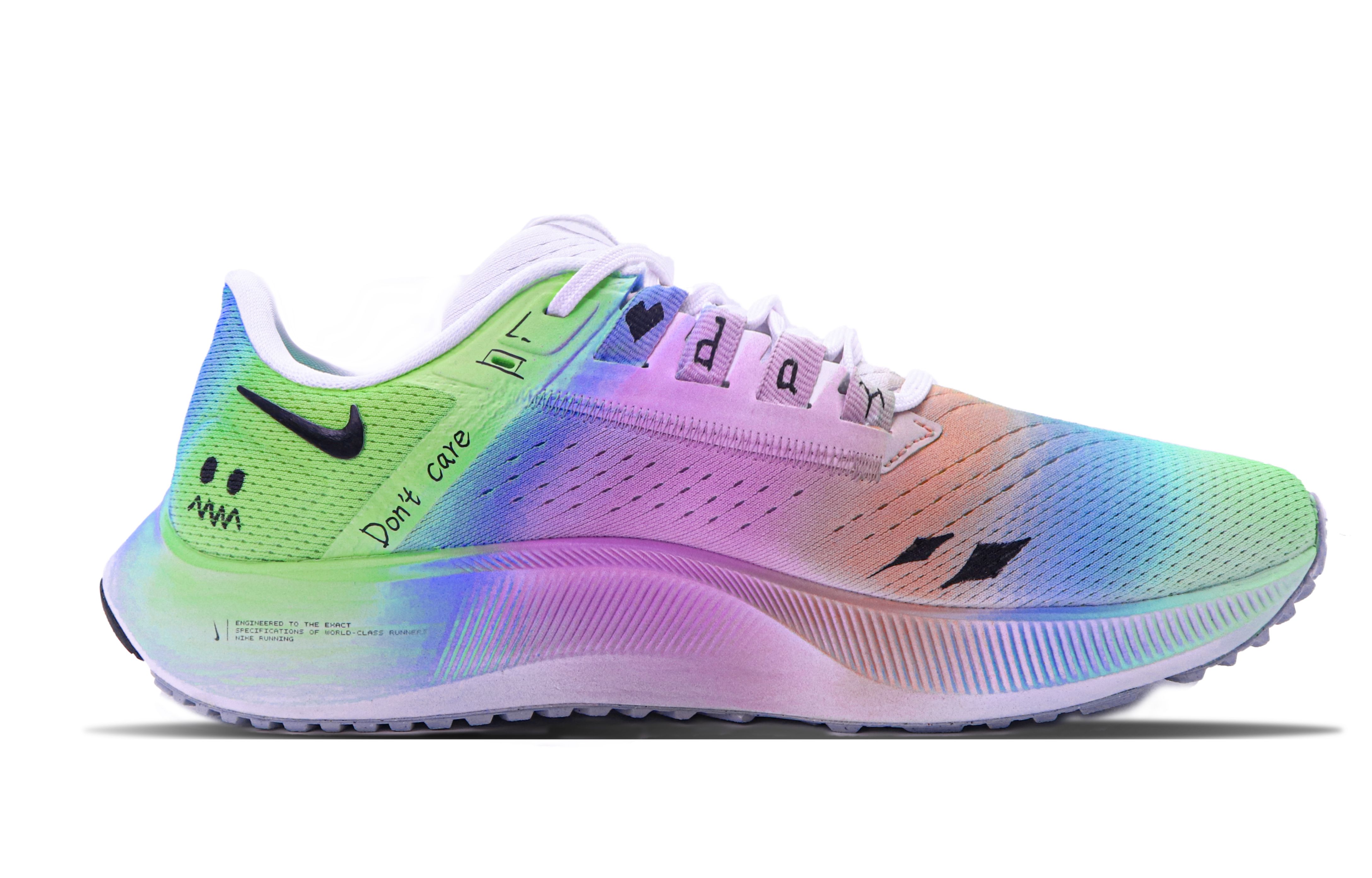 Nike Pegasus 38 Cushioned Slip-Resistant Abrasion-Resistant Low-Top Running Shoes Men's Multicolor