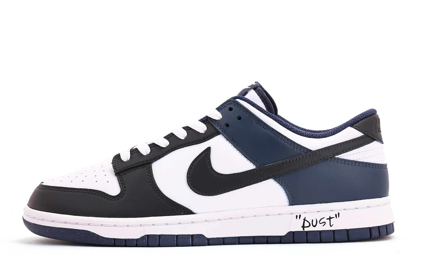 Nike Dunk Coverage Slip Resistant And Abrasion Resistant Low top Skateboard Shoes Unisex White Blue