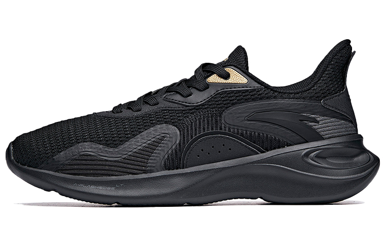 Anta Shock Absorbers With Slip Resistant And Abrasion Resistant Properties Low Top Running Shoes Men's Black