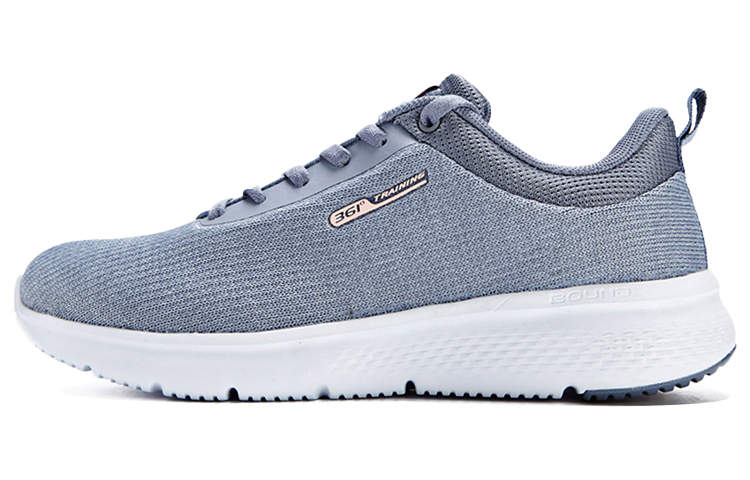 361° Abrasion Resistant Cushioning Lightweight Low Top Training Shoes Women's Gray White