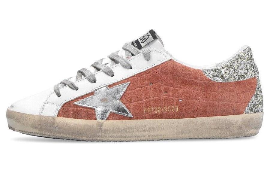 Golden Goose Super-Star Stylish Skateboarding Shoes Women's Glitter Purple