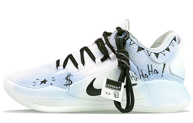 Nike Hyperdunk X Cushioned Slip-Resistant Low-Top Basketball Shoes Men's Blue Green