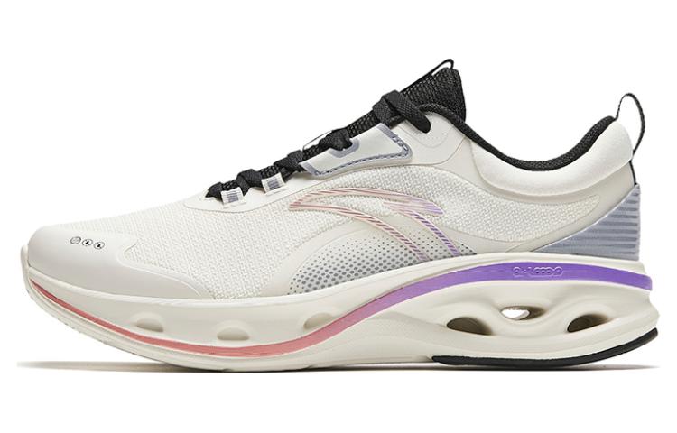 Anta Energy Ring Abrasion Resistant Low Top Running Shoes Women's White Gray