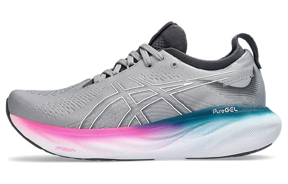 Asics Gel Nimbus 25 Sheet Rock White Pink Women's