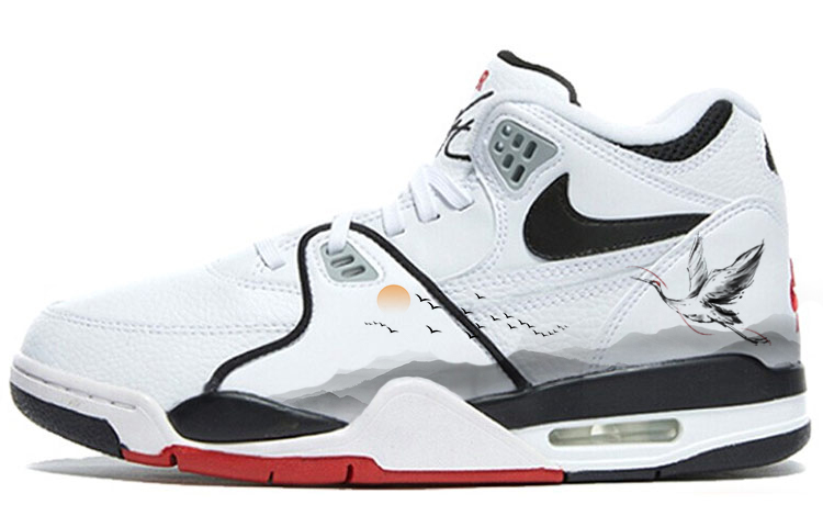 Nike Air Flight 89 Mid top Vintage Basketball Shoes Unisex White Black Red купить в интернет-магазине Yoocart с быстрой доставкой по России.