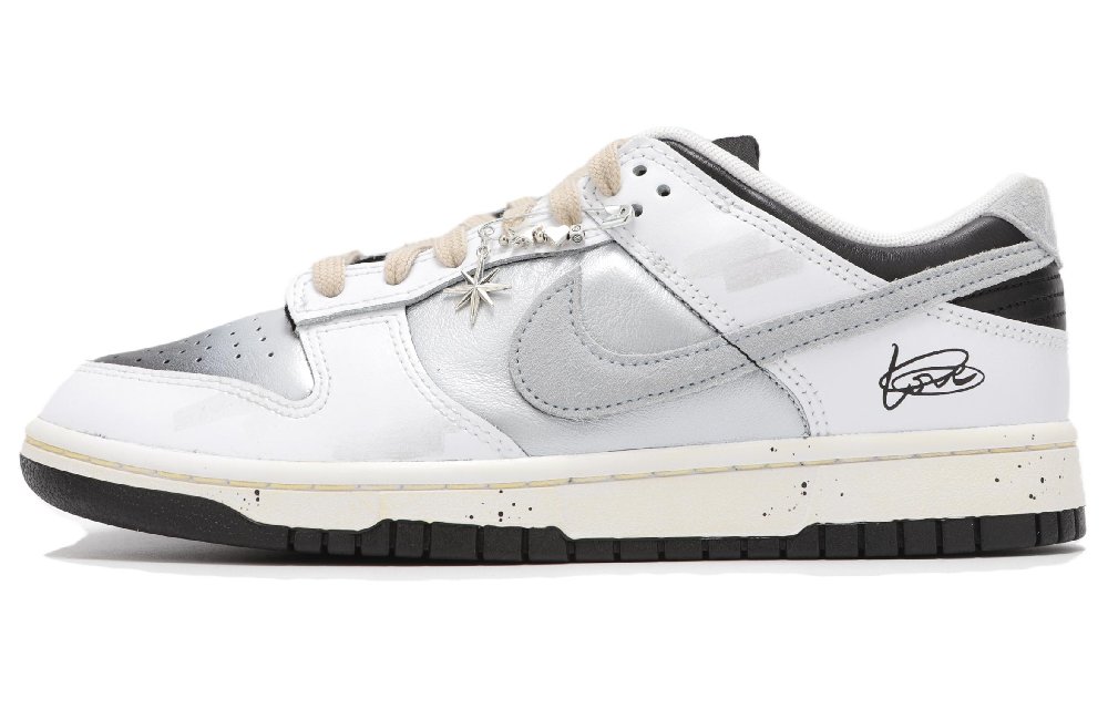 Nike Dunk Abrasion Resistant Low Top Skateboard Shoes Unisex White