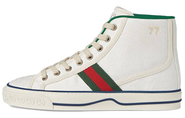 GUCCI Women's Tennis 1977 High 'White Mini GG' Women's