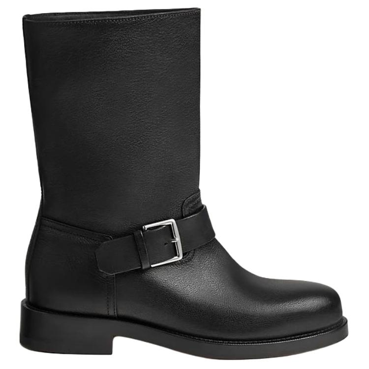 HERMES Leo Ankle Boots 3.3cm Women's Black купить в интернет-магазине Yoocart с быстрой доставкой по России.