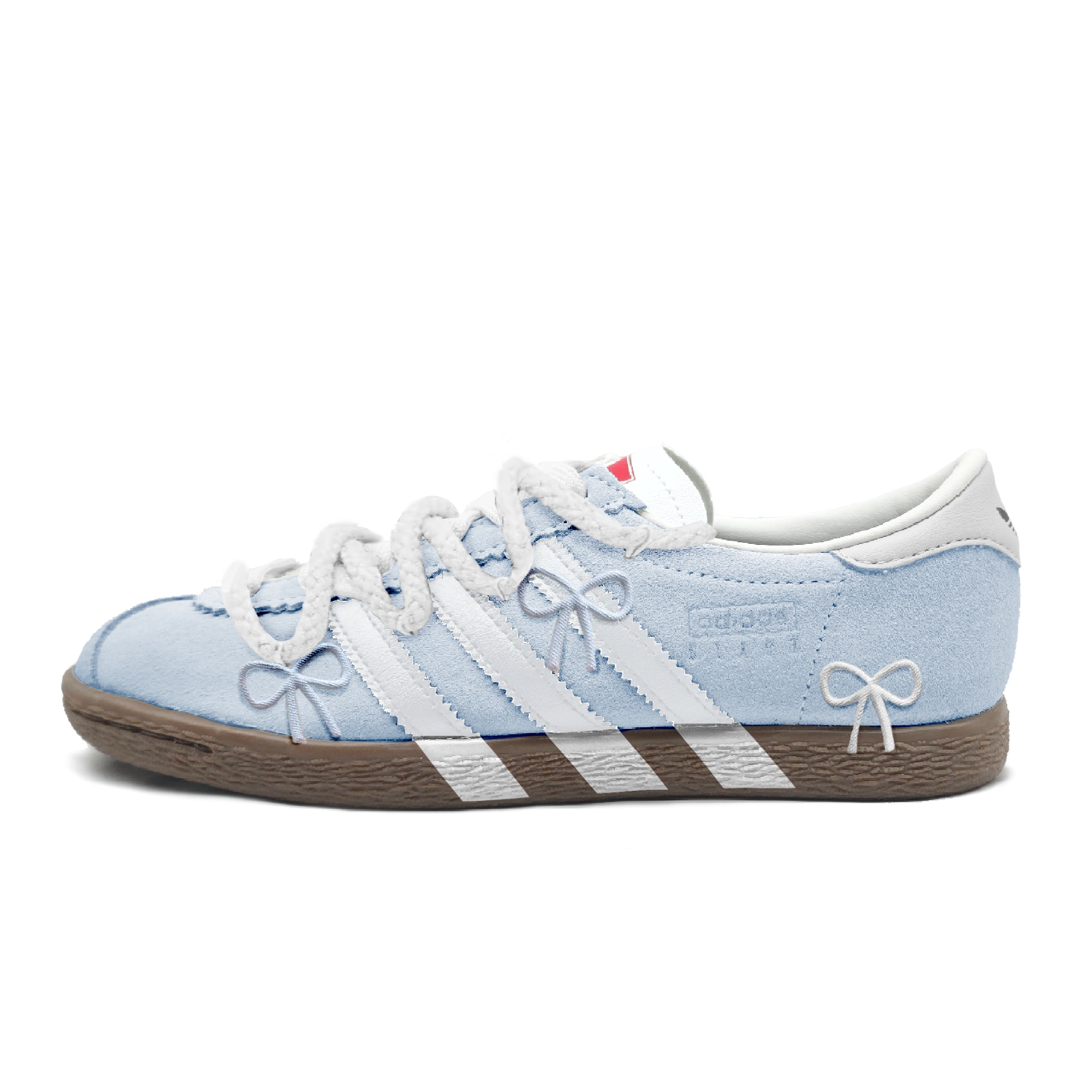 Adidas Originals Stadt Seaside Butterfly Slip Resistant Low top Skateboard Shoes Unisex Light Blue