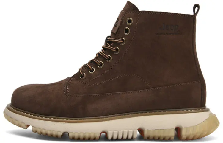 Jeep Outdoor Collection Short Martin Boot Men's Coffee Brown