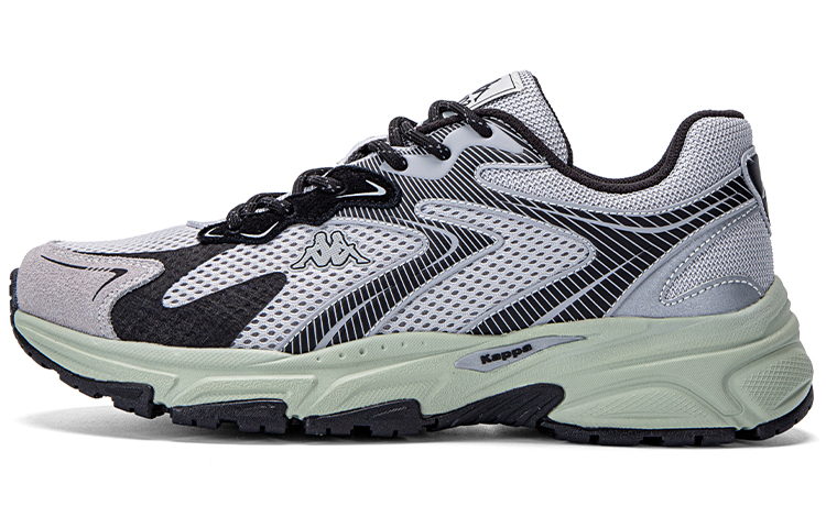 Kappa Anti Slip Wear Resistant Low Top Casual Running Shoes Unisex Cool Gray/Tranquil Gray/Black