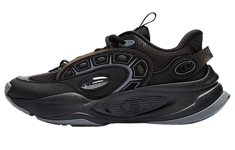 Champion Anti Slip Wear Resistant Low Top Chunky Sneakers Women's Black